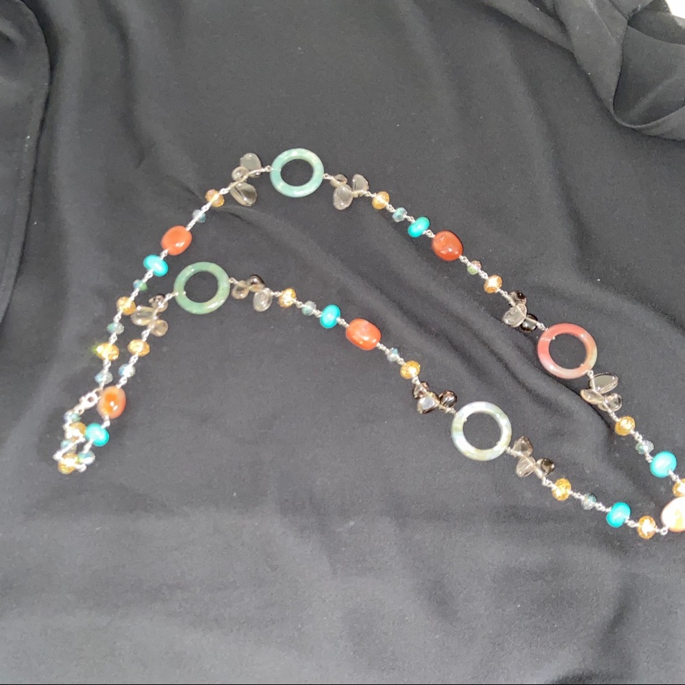 Women’s Beaded Long Costume Jewelry Necklace - Picture 4 of 6
